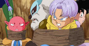 Potage, Monaka, Trunks e Goten catturati