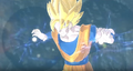 Goku's Super Energy Wave Volley in Raging Blast 2