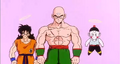 Tien, Yamcha and Chiaotzu agree with Piccolo going back, since Earth's Dragon Balls will subsequently return