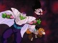 Gohan saves Piccolo from Android 20