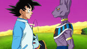 Beerus incontra Goku