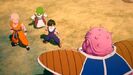 Gohan, Krilin, and Dende attacked by Dodoria