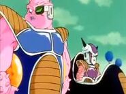 Dodoria notices a faint sign of Krillin and Gohan's energy