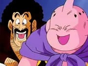 Majin Bu e Mr. Satan amici