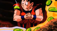 Goku con enzimas en su cuerpo