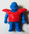 Kurosu Part 1 Keshi snap-together Guldo blue figurine with red armor front view