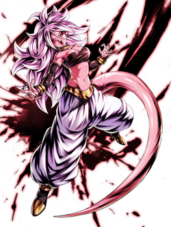 Android 21 Evil Observes Events of DBS Super Hero by