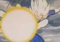 Vegeta firing a Photon Bomber