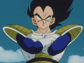 Vegeta mocks Goku before their battle