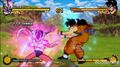 Frieza punching Yamcha