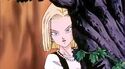 Android 18 looking at Cell