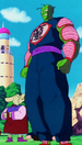 The tall King Piccolo faces Piano