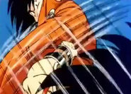 Goku uses the attack on Raditz