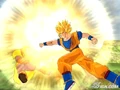 Super Saiyan Goku punching Lord Slug
