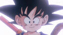 Goku in one of his father's visions