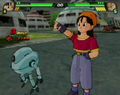 Pan orders Giru to attack in Budokai Tenkaichi 3