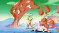 Goku uses an Energy Shield