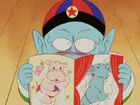 Pilaf trying to get on Piccolo's good side by showing him Dirty Magazines