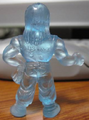 Part 21 Keshi Sharpner blue transparent figurine backside view