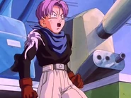 Baby entrando en el cuerpo de Trunks para parasitarlo.