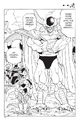 DXRD Caption of Mecha-Frieza & King Cold lands on Earth next to King Cold soldiers (Dragon Ball Manga chapter 136 - The Coming of King Cold)