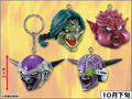 Dragon Ball Z Kai Creatures Head Keyholder set including Zarbon Monster form, Dodoria, Frieza first form, and Captain Ginyu