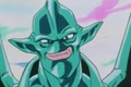 Eis laughs when Goku sees what he did to his granddaughter Pan