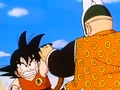 Goku struggles against the Masked Man