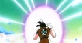 The attack approaches Goku