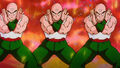 Tien uses the Multi-Form technique against Shorty and Scarface