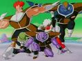 Pose de fin de présentation dans Dragon Ball Z
