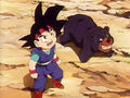 Goku Jr. with the bear