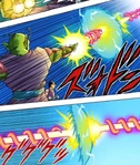 Piccolo fires his Special Beam Cannon into it