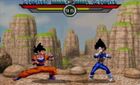 Goku and Vegeta fighting