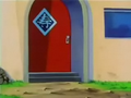 The front door of Goku's house ("Goku vs. Pikkon")