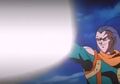 Super 17 fires a Full Power Energy Wave at Vegeta