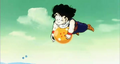 Gohan flying on Namek