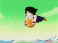 Gohan flying on Namek