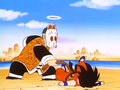 Goku continuously pounded