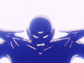 Tien uses the Solar Flare on Goku