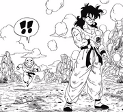 Yamcha defeats Saibamen