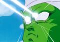 Piccolo attacks Gohan with Eye Lasers