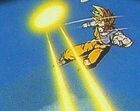 Majin Vegeta's Big Bang Attack fired at Goku