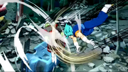 Vegito using Atomic Buster in FighterZ