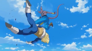 Beerus derrota a Vegeta.