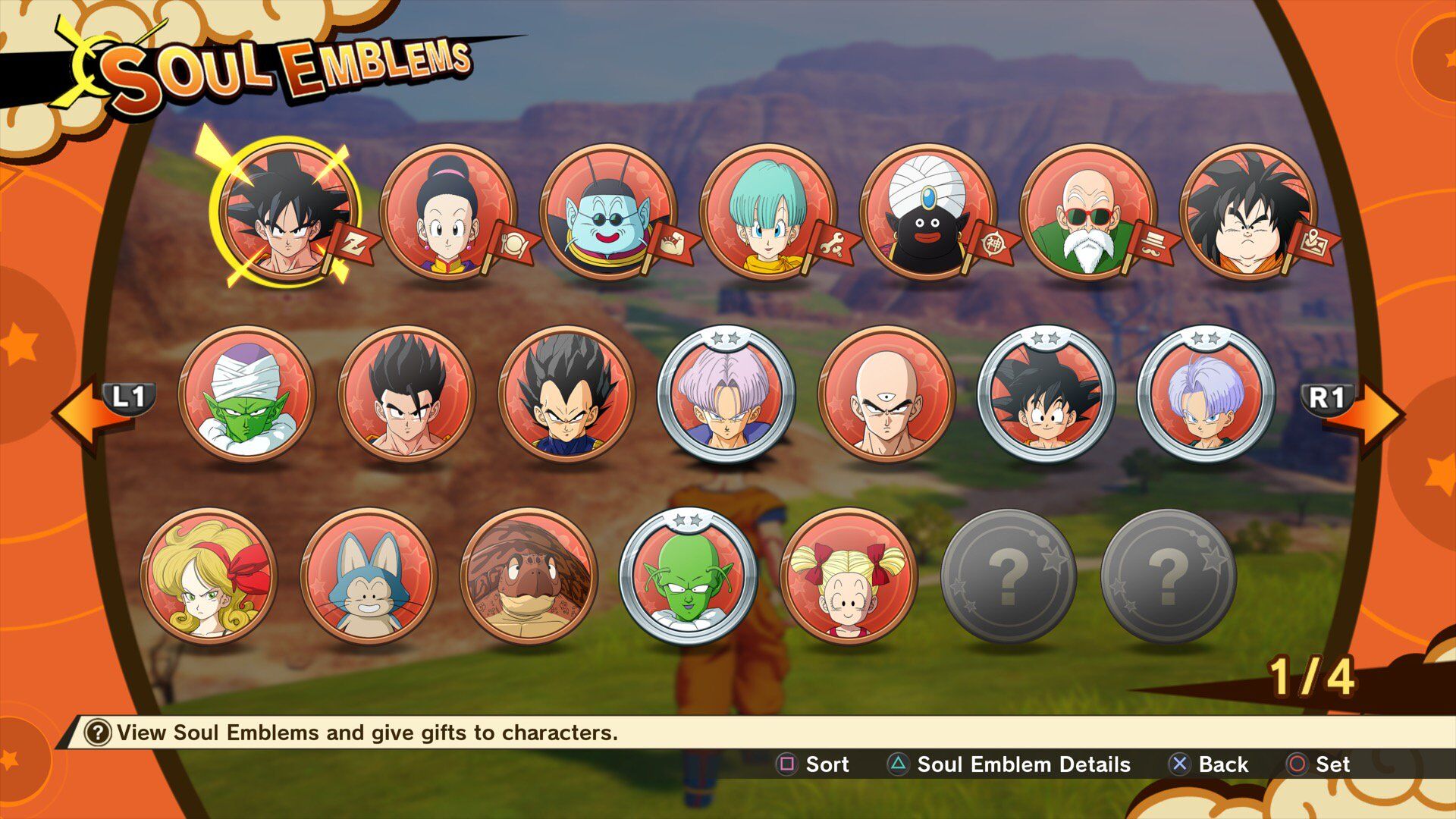 dragon ball z game characters