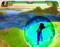 Android 17 using Android Barrier in Budokai Tenkaichi 3