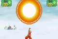 Krillin prepares a Spirit Bomb