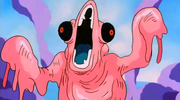 Majin Boo antes de ser atingido pelo último fantasma