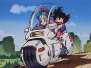 Motocicleta - Bulma y Goku